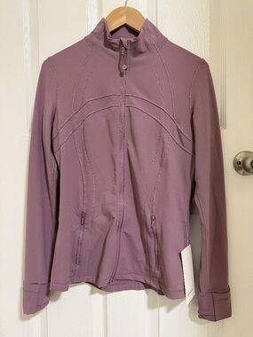 Lululemon define jacket in lavender lux size 10 NWT